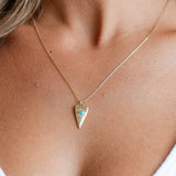 Evil Eye Heart Pendant Necklace