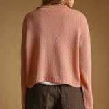 J7541   BUTTON FRONT EASY KNITTED CARDIGAN