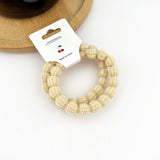 Textured Knot Elastic Hair Ties, Neutral Toned 2-Pack