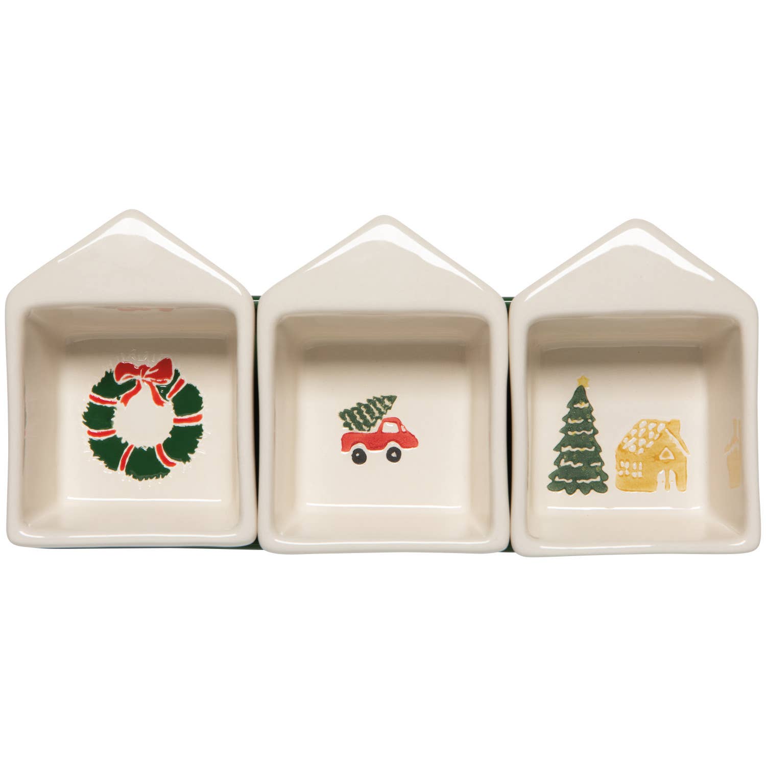 Glitzmas Christmas Dipping Dish W/ Tray Set