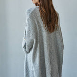 Quarter Sleeve Open Front Cardigan