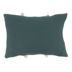 Throw Pillow With Fringe Lace Design