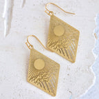Brass Mountain Sunset Earrings