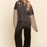 Star & Peace Patchwork Hoodie