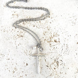 Cross and Pearl Necklace
