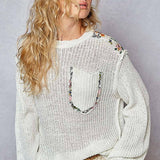 Thin Cable Knit Sweater
