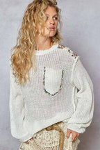 Thin Cable Knit Sweater