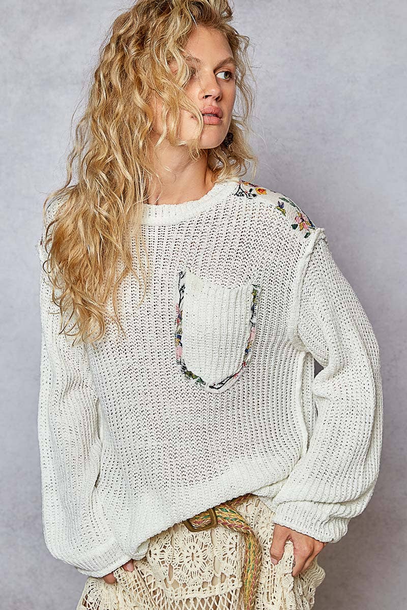 Thin Cable Knit Sweater