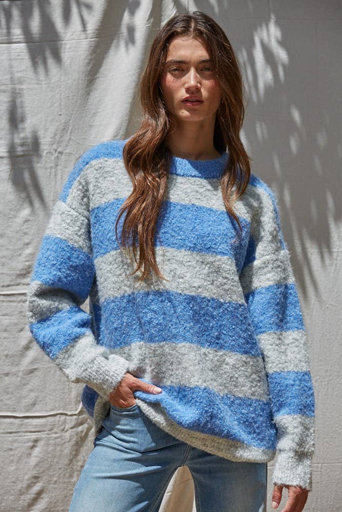 Bold Stripe Wool Sweater