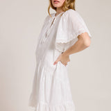 Embroidered Cotton Minidress