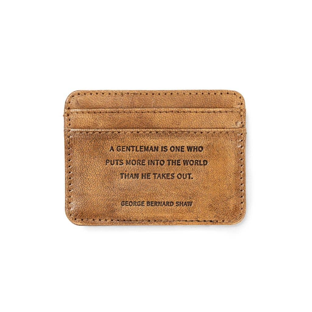 George Bernard Shaw Leather Wallets