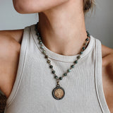 Old World Angel Coin Necklace