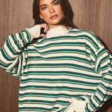 KNIT SWEATER MOCK NECK TOP