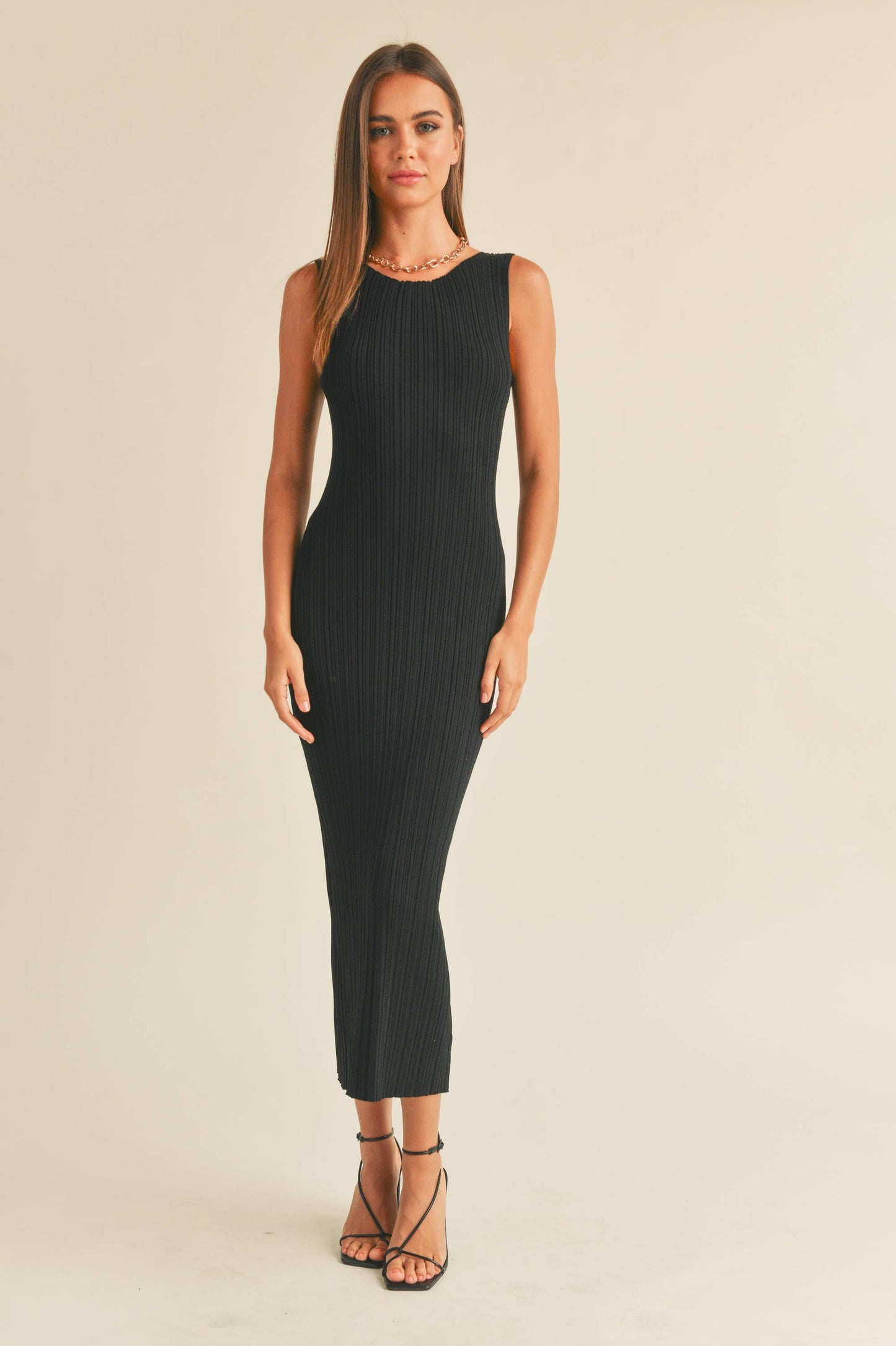 Ribbed Knit Maxi Dress