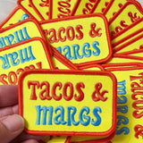 'Tacos and Margs' Embroidery Iron On Patch