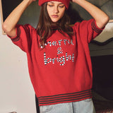 Knitted Puff Sleeve Sweater