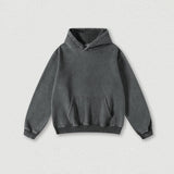 Heavyweight Washed Velvet Hooded Sweatshirt