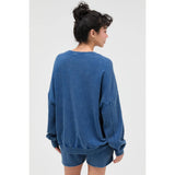 Acid Wash Oversized Sweatshirt