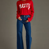 Red & White Merry Sweater