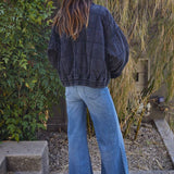 Quilted Knit Mineral Washed Jacket