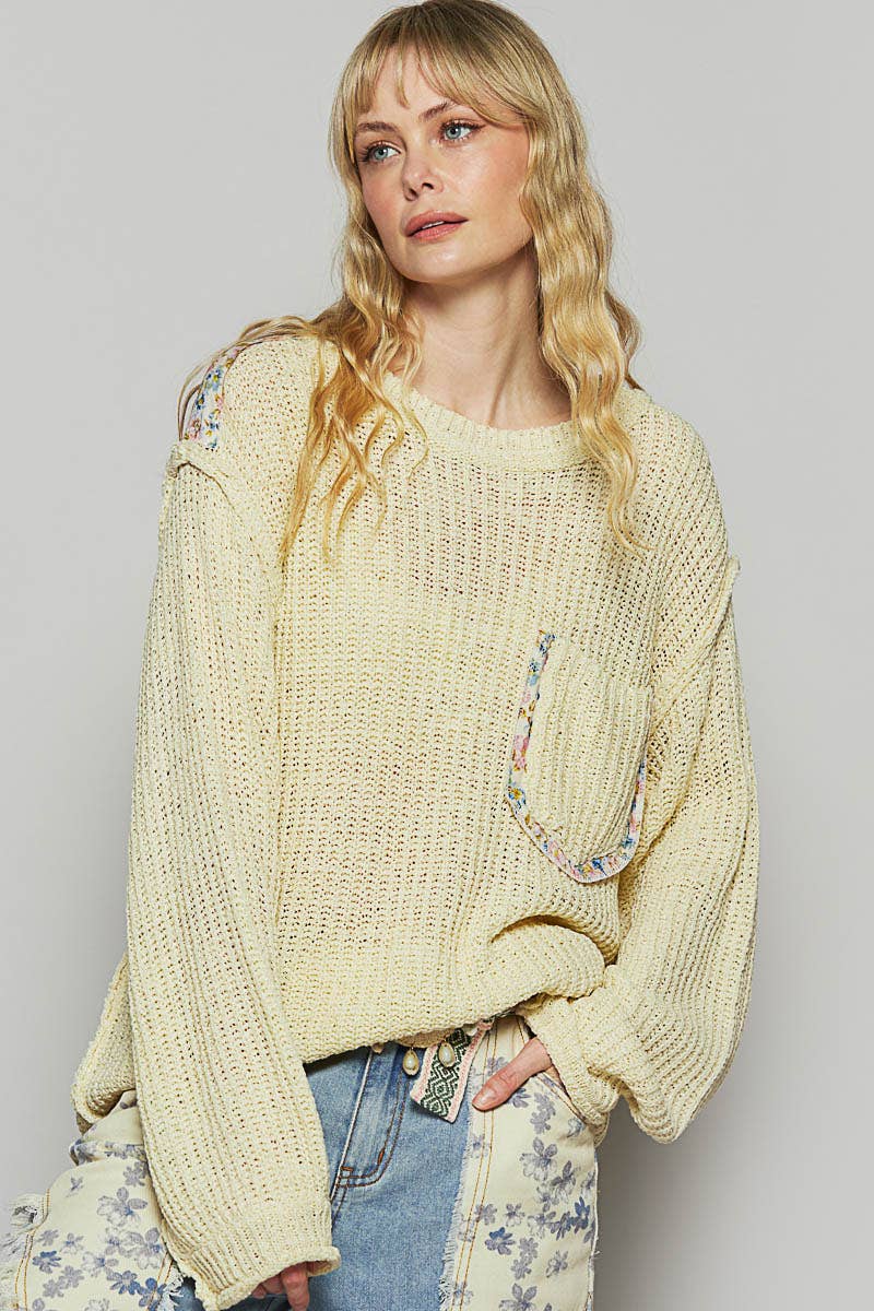 Thin Cable Knit Sweater
