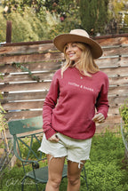 "coffee & books." Mineral Graphic Sweatshirt