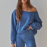 Washed Drop Shoulder Sweater
