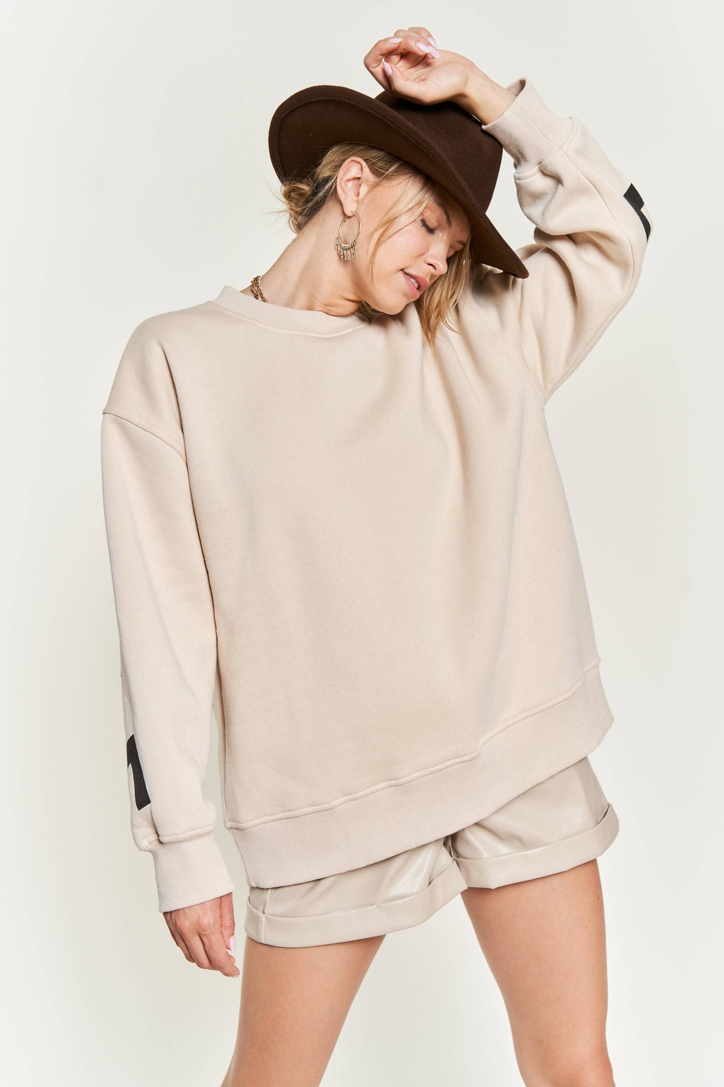 "Be Yourself" Oversized Sweatshirt