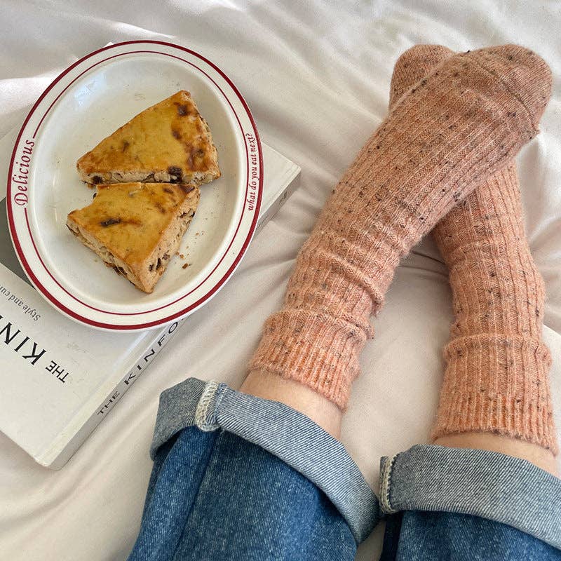 4 Pair Warm Wool Blend Socks