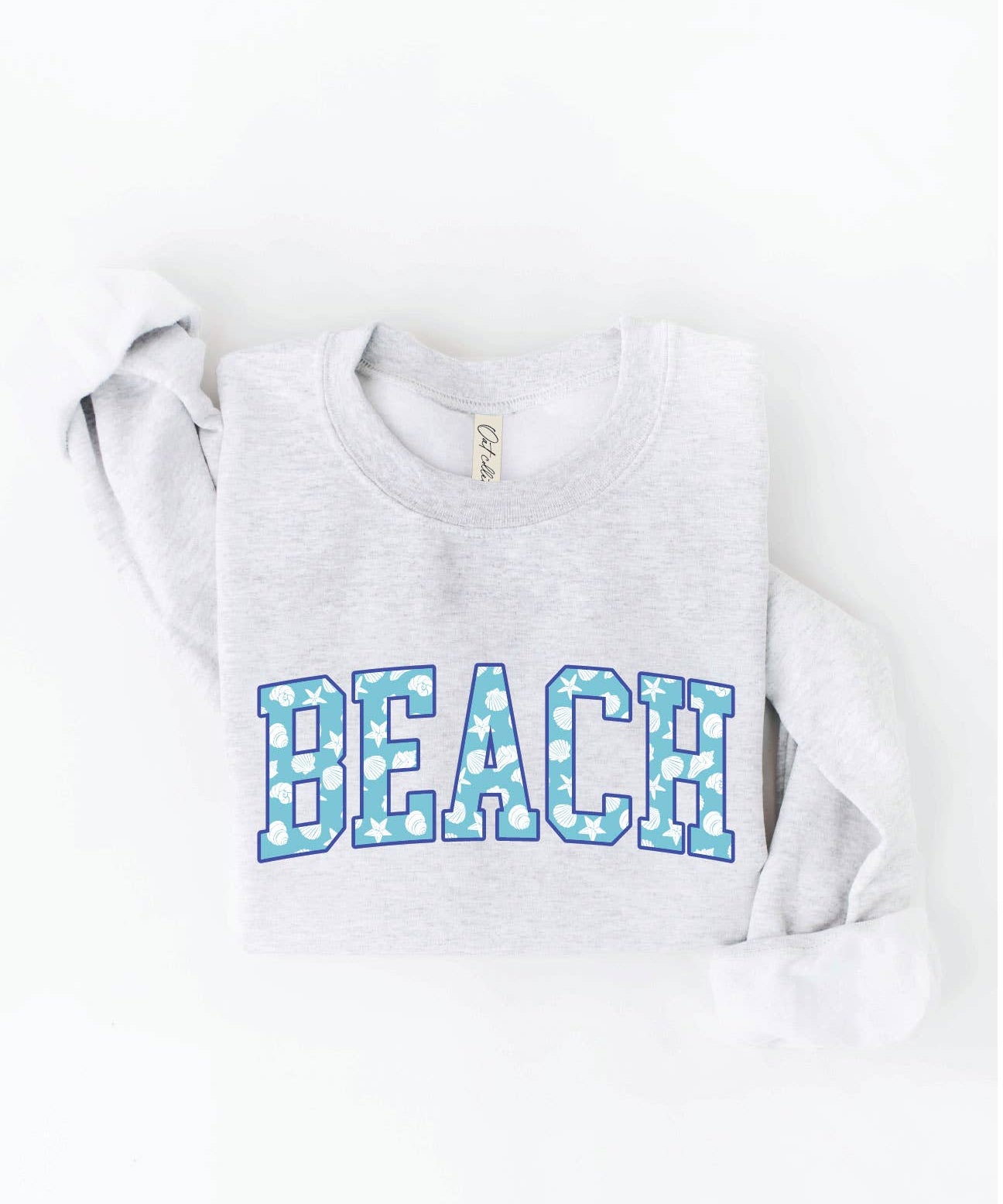 BEACH WITH PATTERN Graphic Sweatshirt