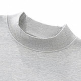Unisex Fall Cozy Fleece Mock Neck Sweatshirt