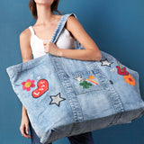 Really Big Denim Tote Bag