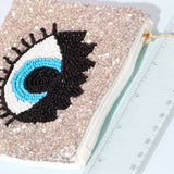 Beaded Eye Coin Purse