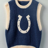 Horseshoe Knit Sweater Vest