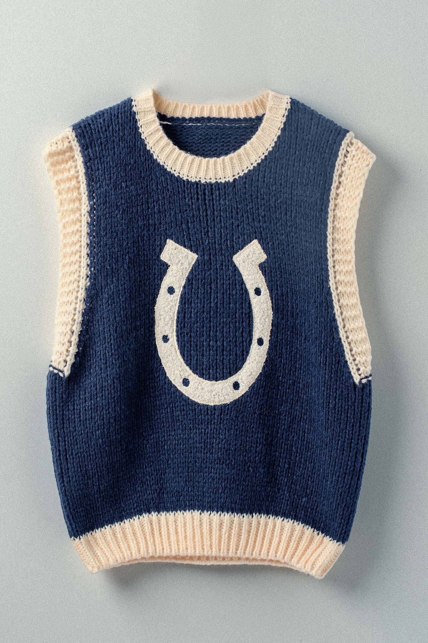 Horseshoe Knit Sweater Vest