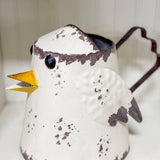 Metal Chicken Planter with Handle