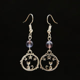 Kitten and Stars Earrings
