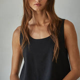 L8751 | Knit Cotton Scoop Neck Sleeveless Tank Top