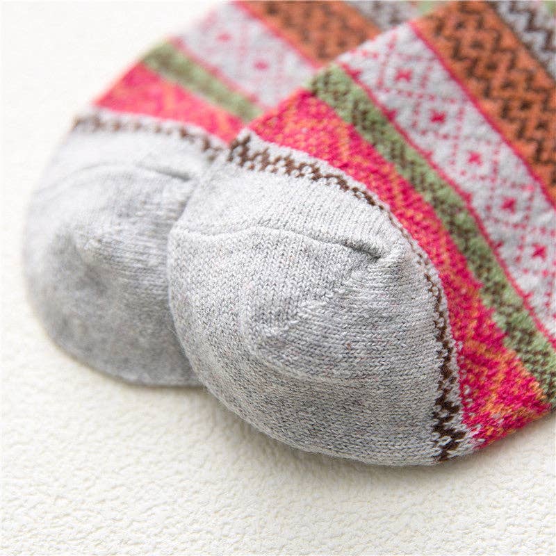 5 Pairs Bohemian Style Wool-Blend Socks