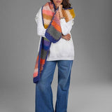 Rainbow Knitted Chunky Scarf