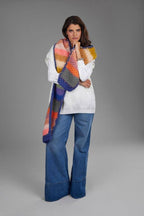 Rainbow Knitted Chunky Scarf