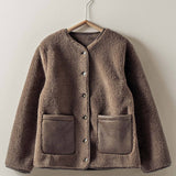 Plush Faux Shearling Jacket – Boxy Relaxed Fit