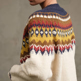 Nordic Pattern Toggle Knit Cardigan - RSW1093