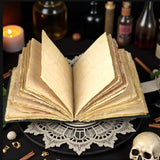 Vintage Mushroom Genuine Leather Journal with Lock: Handmade