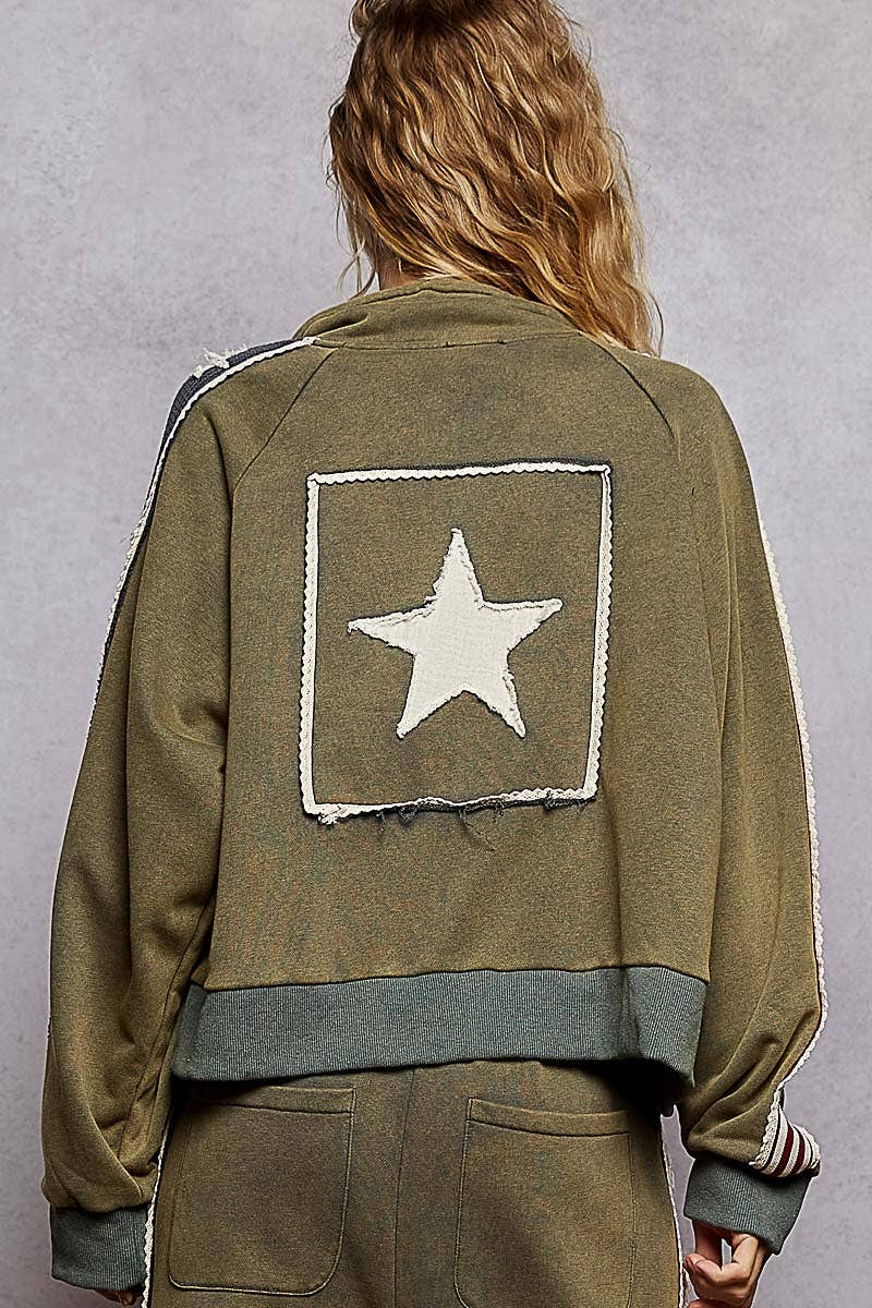 Star Patch Track Jacket