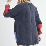 Colorblock Patchwork Sweatshirt
