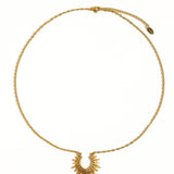 Muse Non-Tarnish Gold Sun Necklace