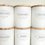 Mandarin Coconut Wax Candle | Citrus, Champaca