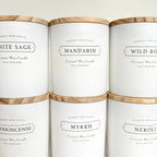 Mandarin Coconut Wax Candle | Citrus, Champaca