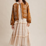 Embroidered Quilted Western Jacket